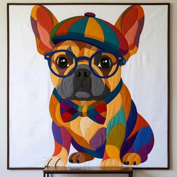 French Bulldog quilt pattern