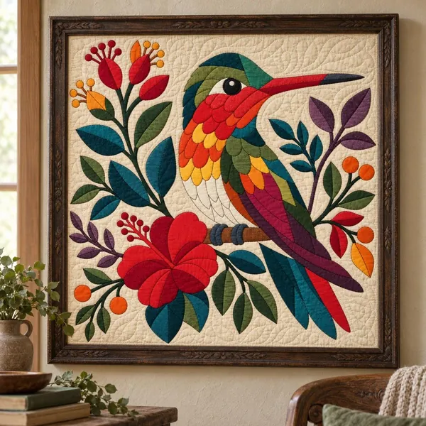 Hummingbird quilt pattern