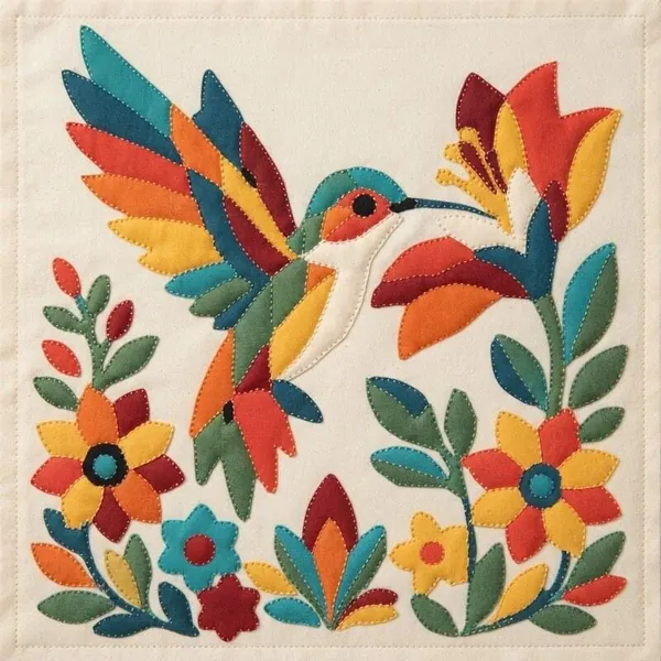 Hummingbird quilt pattern