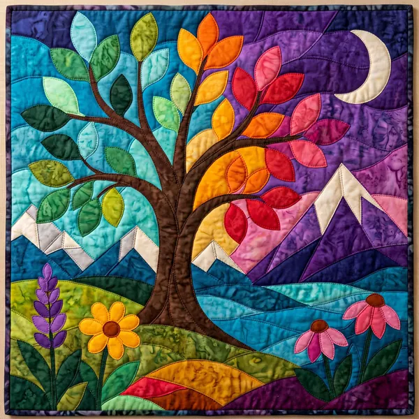 Landscape Tree quilt pattern