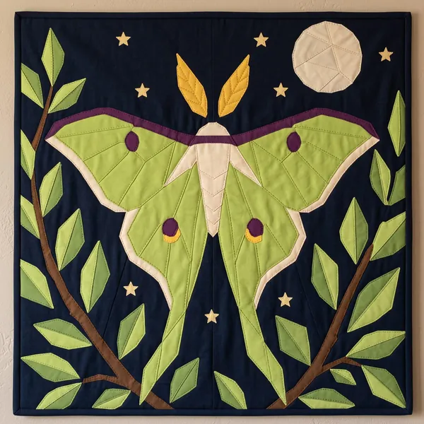 Luna Moth quilt