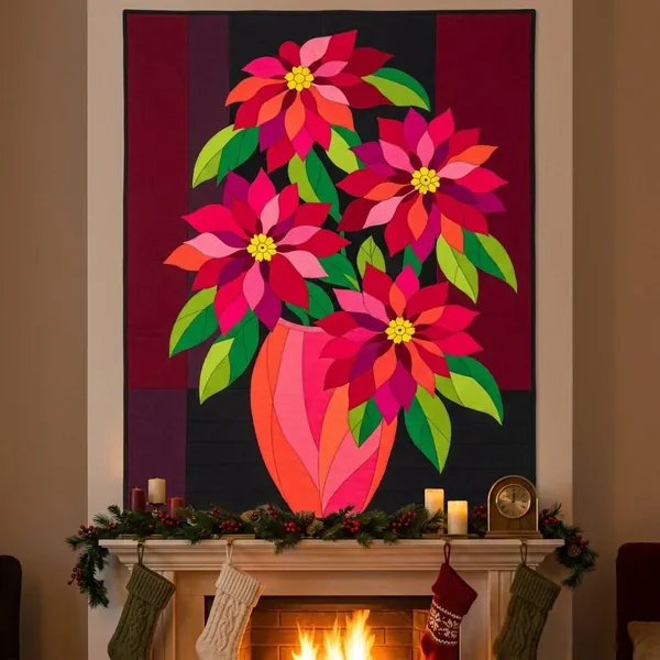 Poinsettia quilt pattern
