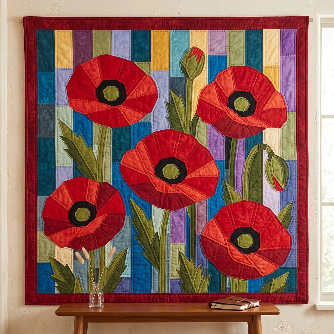 Poppy quilt pattern