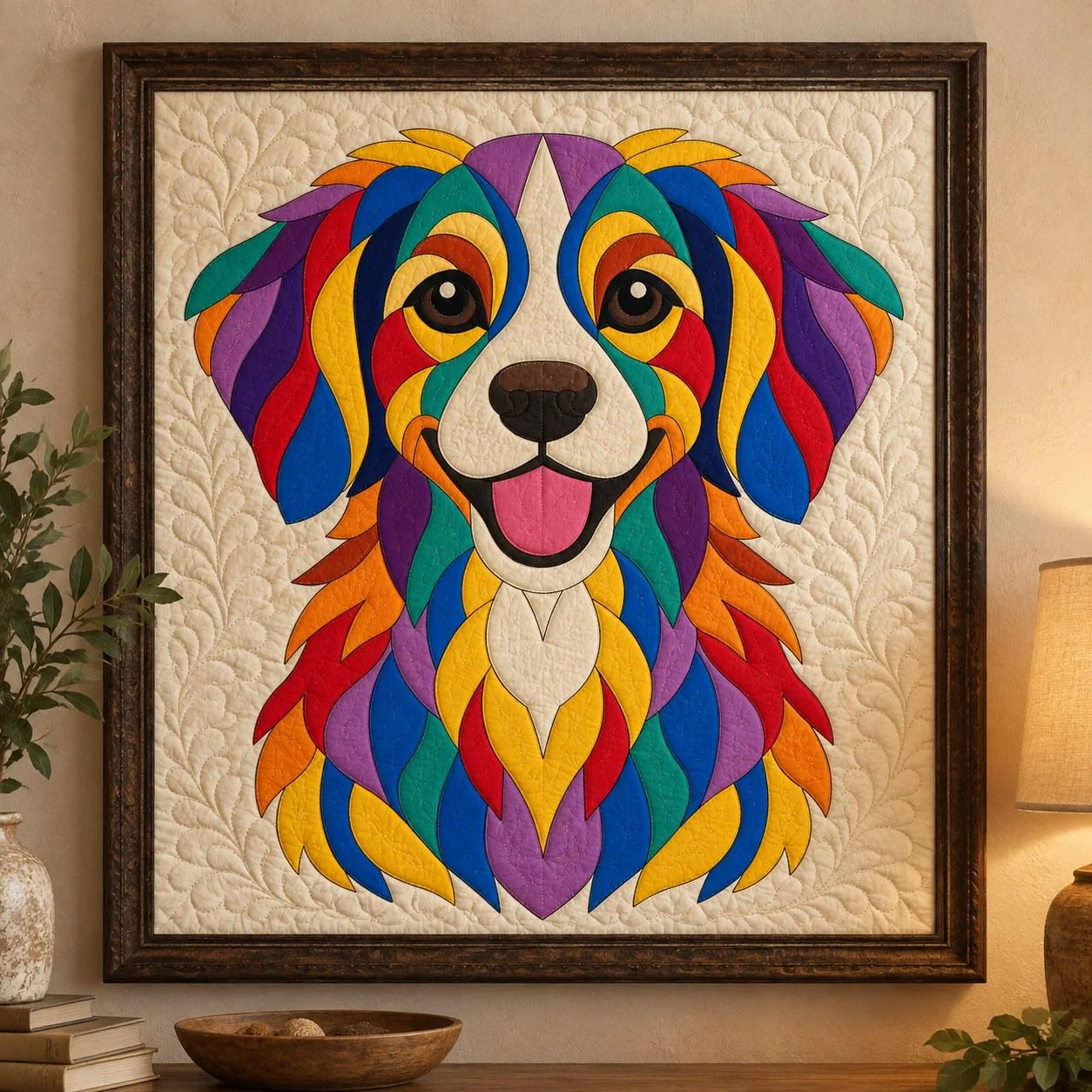 Rainbow Dog quilt pattern