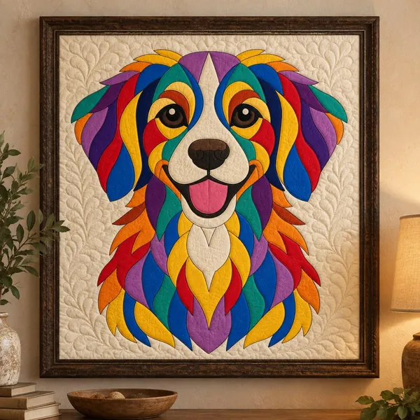 Rainbow Dog quilt pattern