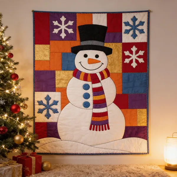 Snowman quilt pattern