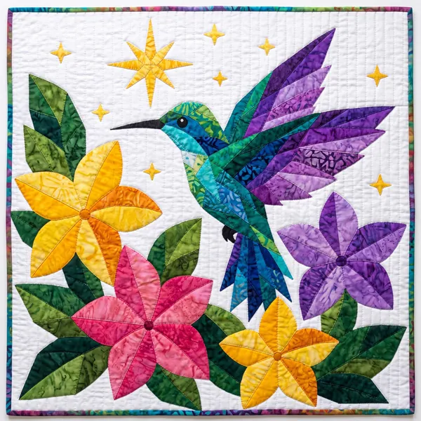 Starlit Hummingbird quilt pattern